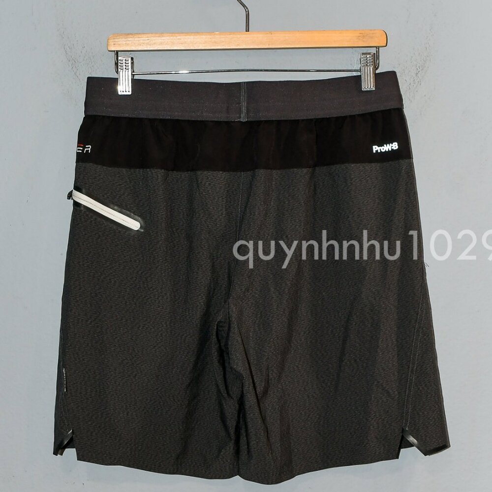 Spyder Men's Proweb Stretch Zippered Pockets Active Shorts in Black color - Picture 4 of 9